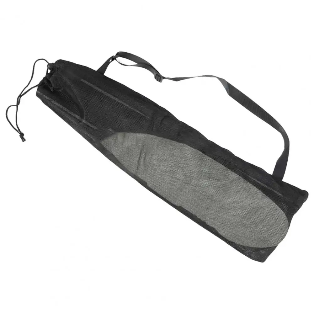 Paddle Bag Adjustable Strap 2 Compartments Lightweight Drawstring Paddle Carrying Bag Mesh Kayak Paddle Bag