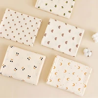 Baby Cotton Swaddle Blanket Muslin Bath Towel Newborn Crinkle Fabric Stroller Cover Wrap  Gauze Toddler Sleep Blanket 1