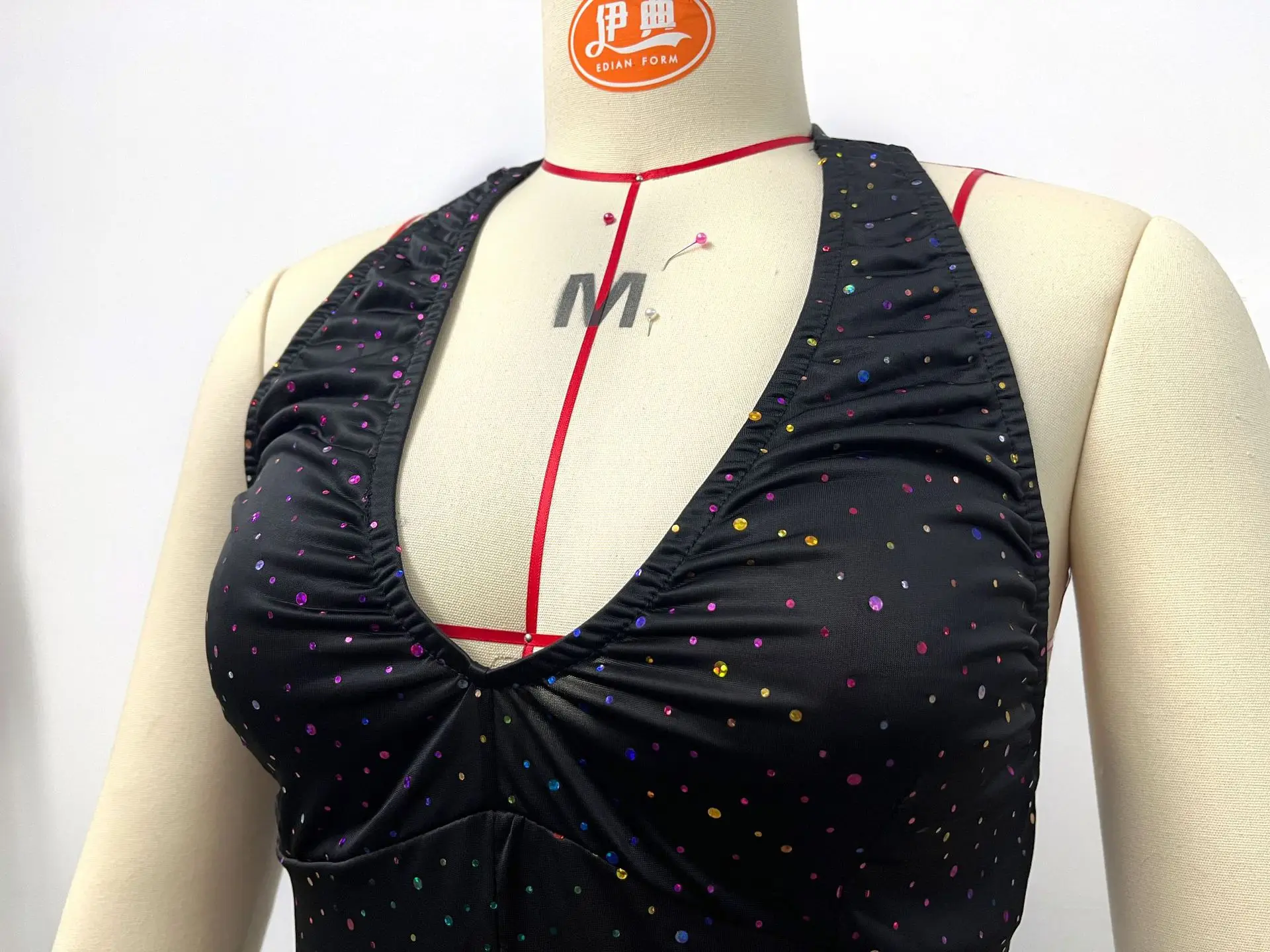 Combinaison Disco Pailletée Femme – Pattes d'Éléphant – photo 15