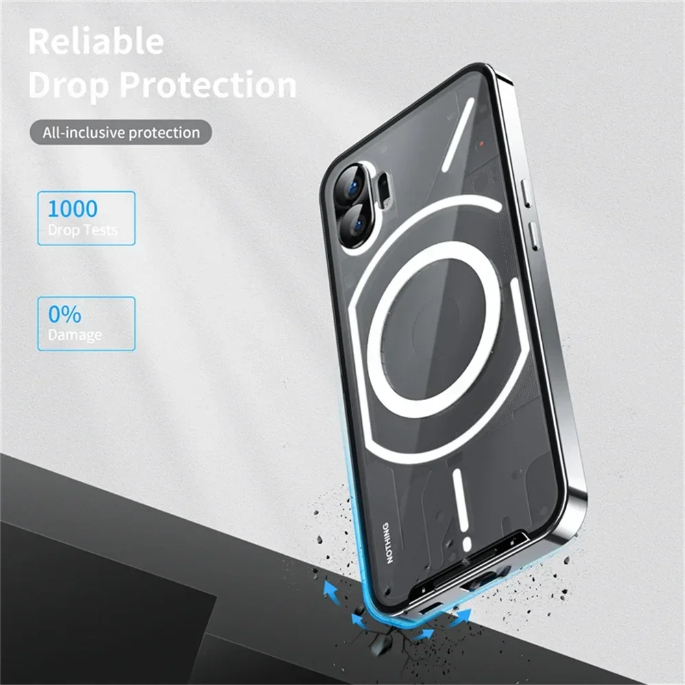 Shockproof Aluminum Frame Matte PC Panel Cover with Magsafe Compatibility