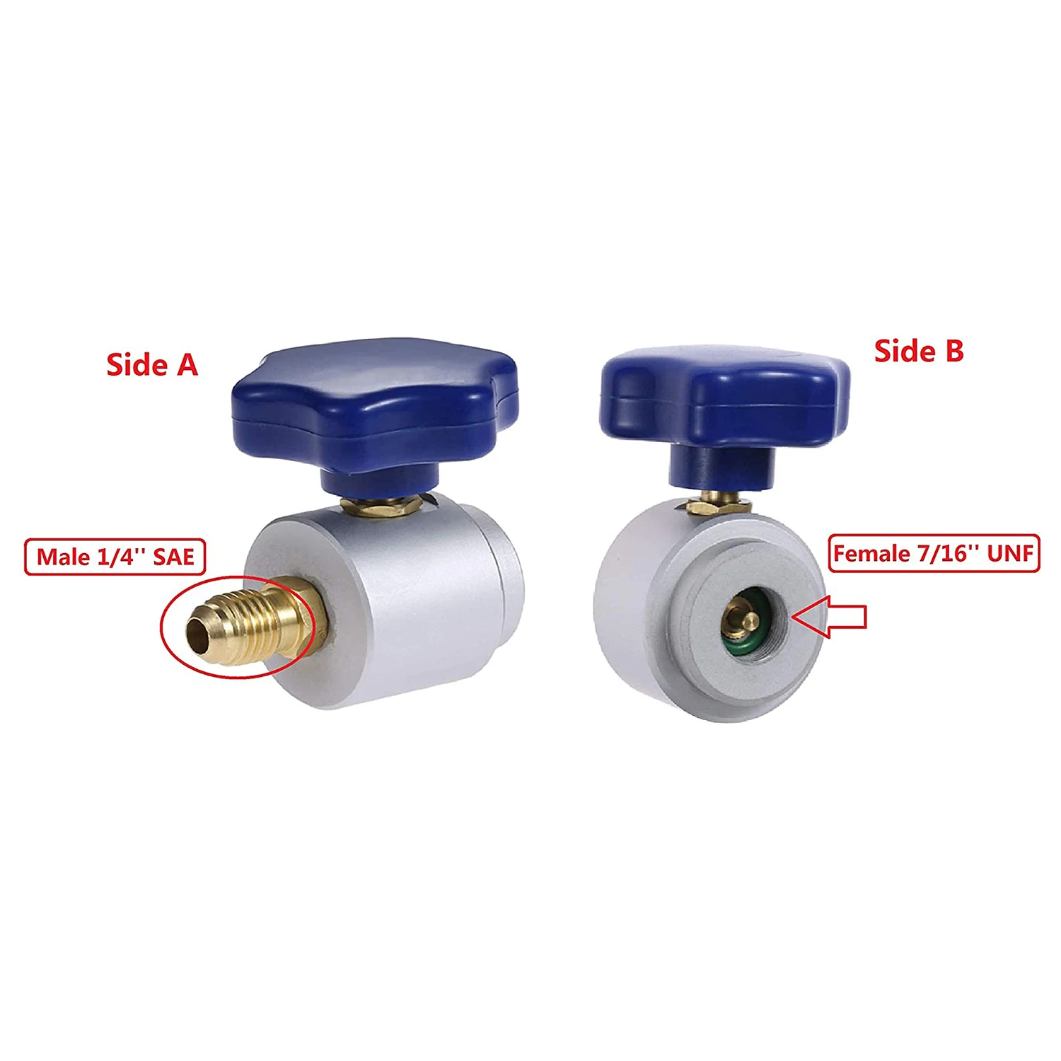  Ŵ R134A AC ø, 7 / 16-28 UNF  , 1/4 ġ SAE x 1/2 ġ  
