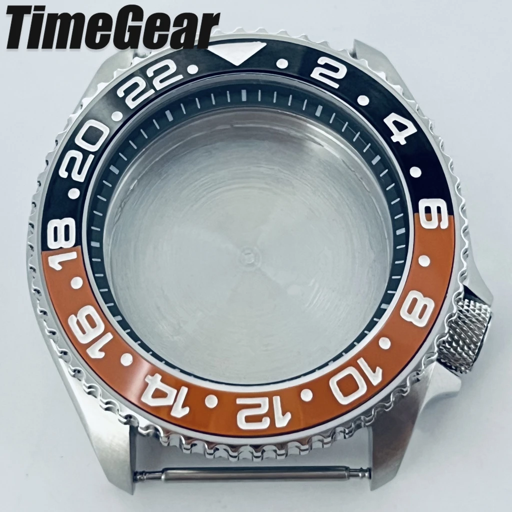 Sleek Black Ring Watch Case with Sloping Bezel and 3.8 Crown