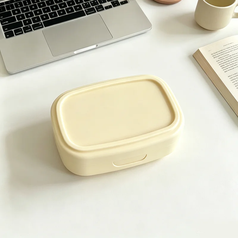 Vibrant Compact Contact Lens Case with Mirror - Portable Soaking Storage Kit