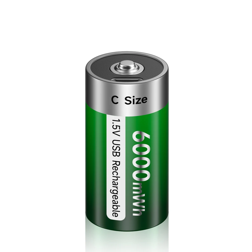 Acheter PALO 1.5VD taille batterie Rechargeable type-c USB charge D R20  LR20 Li-ion Batteries batterie pour chauffage cuisinière à gaz