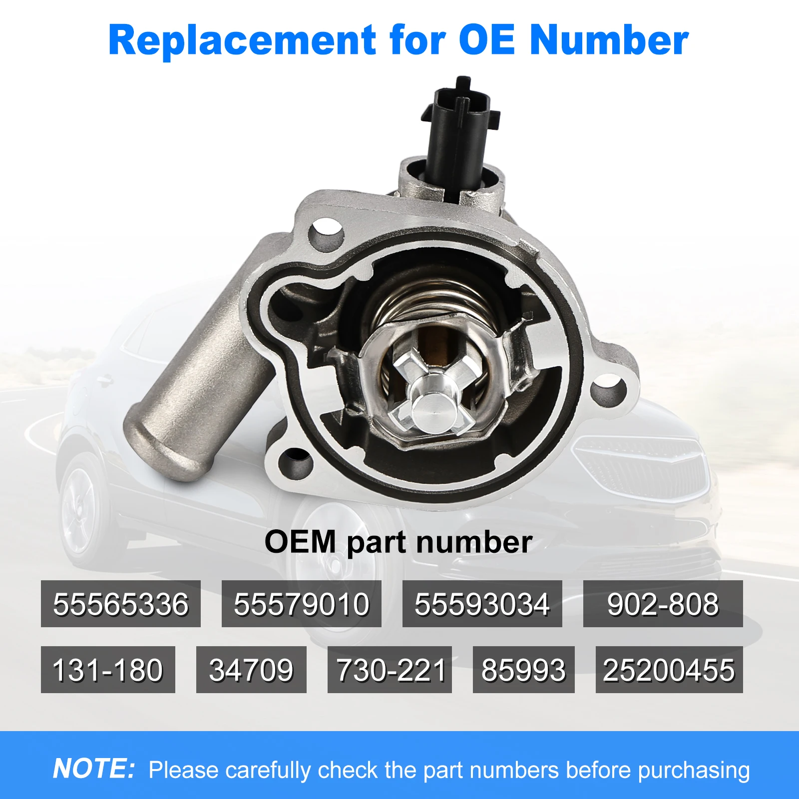 55593034 gruppo alloggiamento termostato usca liquido di raffreddamento motore adatta per Chevy Cruze Vauxhall Opel Buick Encore 1.4L 55565336 55579010