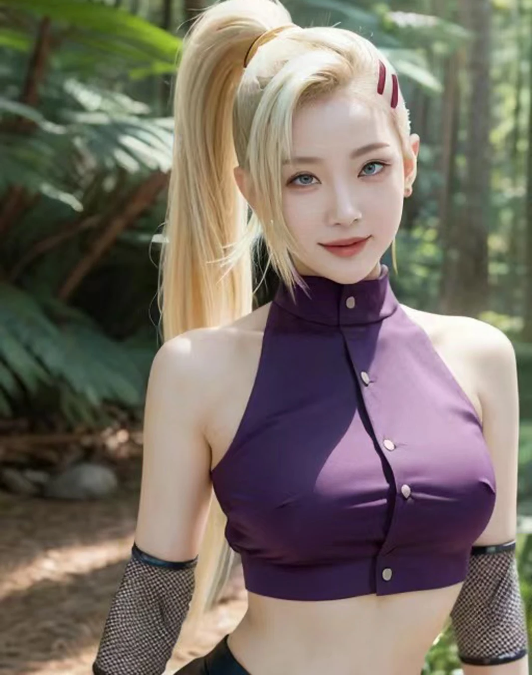 Naruto: Yamanaka Ino | Purple Ninja Outfit Cosplay Costume Set 23 Ino Shika Cho Team 10 Cosplay Showcase