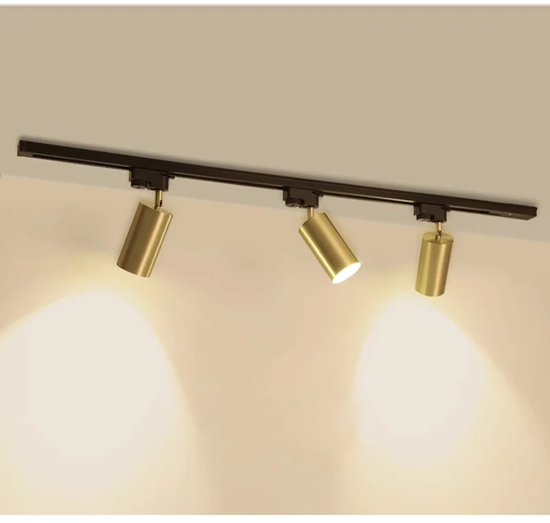 GU10 LED Ceiling Spotlight Track Light Spot Lighting Fixture Rail For Store Kitchen Home Decoration Bedroom Lamps Living Room