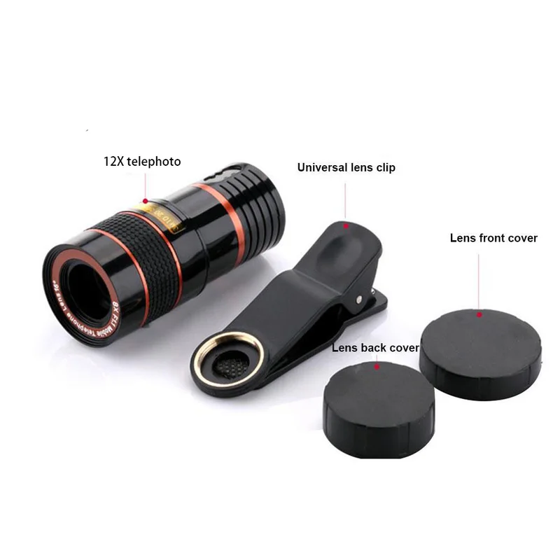 1 Pcs 12x Portable Mini High Magnification Monocular Telescope Long Lens Universal for Digital Camera & Mobile Phones 6