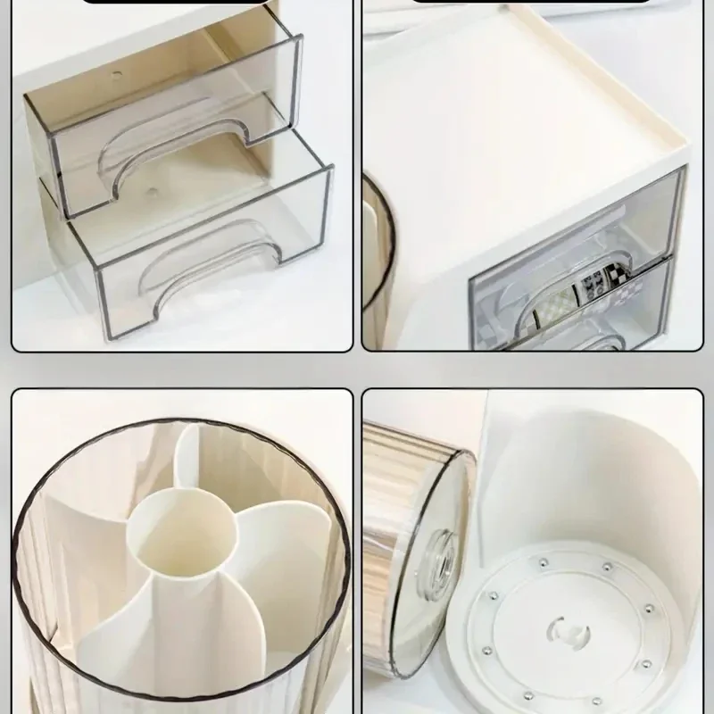 360 Degree Rotating Organizers Multi Function Pen Holder pen holder stationery organizer Desk Organizer Office Stationery Storage Accessories School Supplies