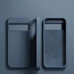 Premium Silicone Shockproof Phone Case - Luxurious, Soft, and Protective Phone Back Cover Accessories for Pixel 6 (Navy Blue)