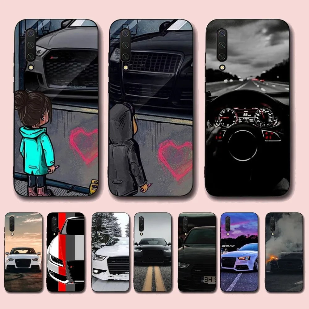 

Luxury Audi RS Sport Car Phone Case For Xiaomi Mi 5X 8 9 10 11 12 lite pro 10T PocoX3pro PocoM3 Note 10 pro lite