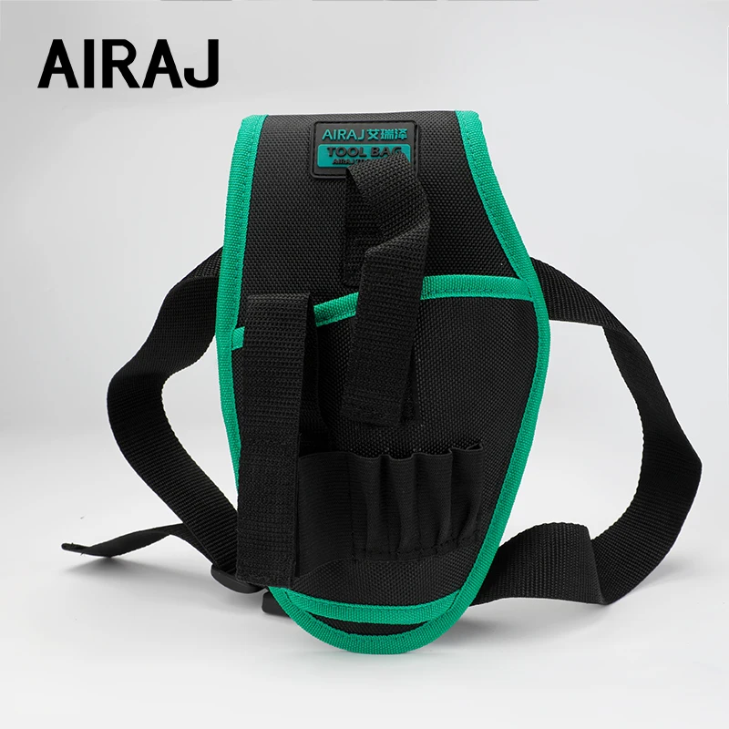 AIRAJ 6Inch Waist Pack Tactical Electrician Multifunctional Pocket Oxford Cloth Waist Kit  Wrench Screwdriver Repair Tool Bag 6