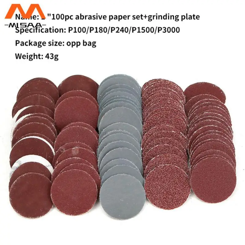 

Polishing Paper Suit 1 Inch 100 Pieces Grinding Disc Polishing 1/8 Shank Diameter Electric Polishing Sandpaper Sandpaper Set