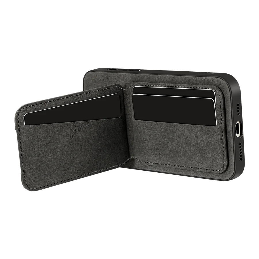 Solid Color Leather Wallet Card Slot Bracket Phone Case For Xiaomi 14T 13T 11T Pro Redmi Note 14 14C 13 13C 12 11 10 S Pro Cover 6