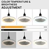 2-in-1 Three-speed Mode LED Fan Light LED Lamp Bead E27 Screw Fan Light Remote Control Wall Control Bedroom Light Fan Ceiling 5