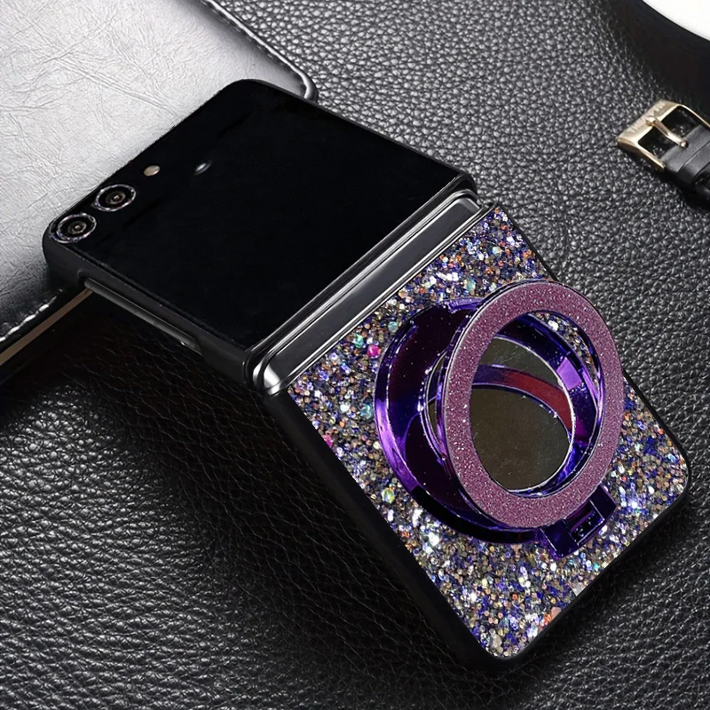 Luxury Korean Style Shiny Magnetic Mirror Phone Case - Fashionable and Durable Hard Shell