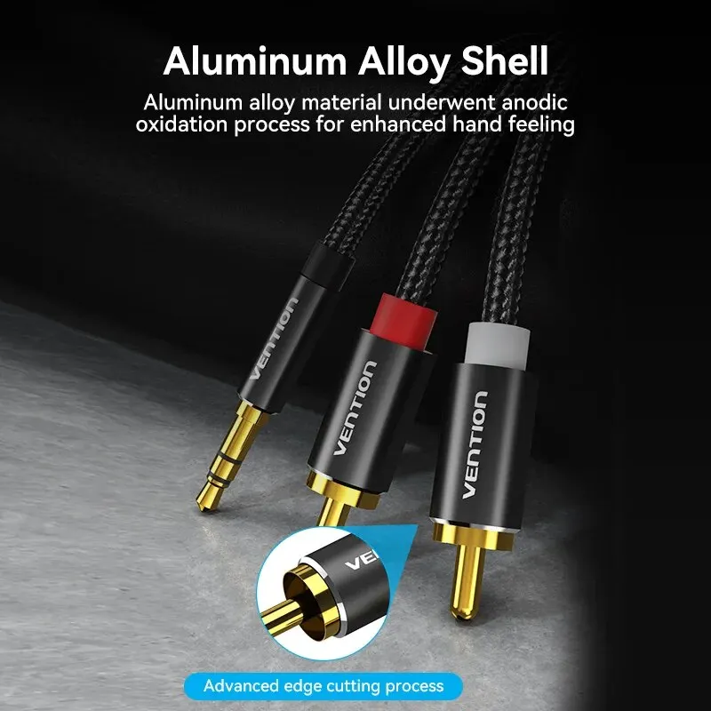 Premium RCA Audio Splitter Cable for Smartphones and Home Theater Systems