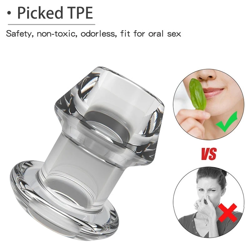 Anal Plug Dilator 5 Sizes Hollow Butt Plugs Tunnel/Cleaning/Expansion/Masturbator/Shower Enema Prostate Massager