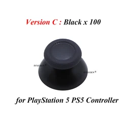 IVYUEEN 100 PCS Black Analog Stick Thumb Grip Covers (100 P5 Black C)