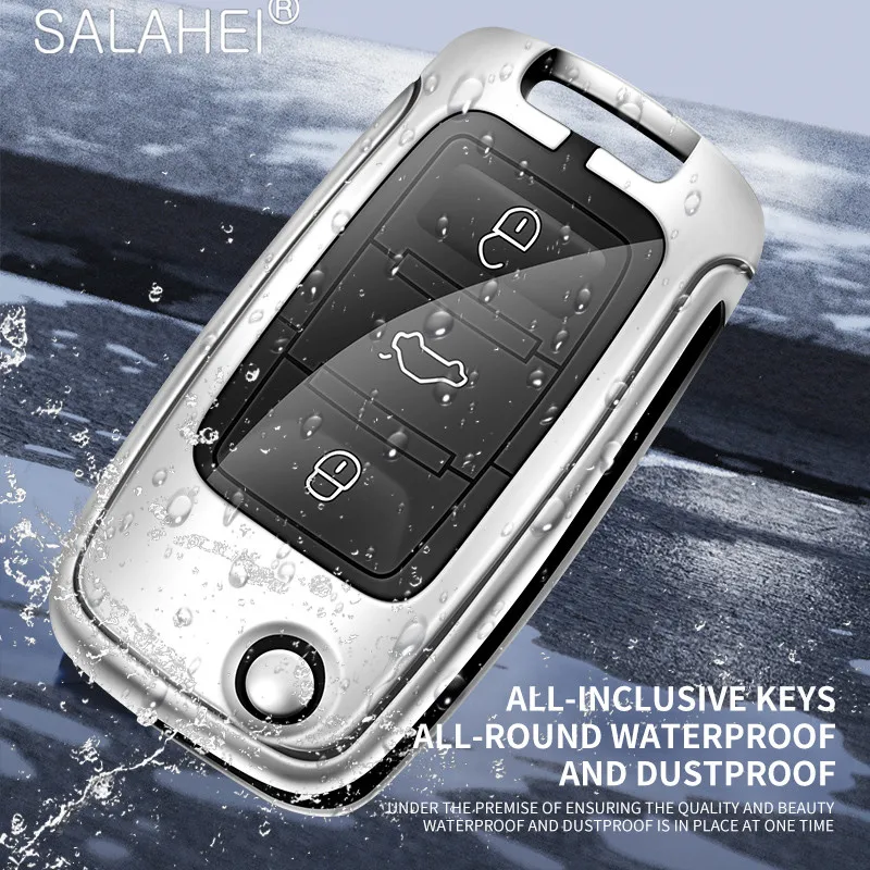 Zinc alloy car key case protector for Volkswagen Polo Tiguan Passat B5 B6 B7 Golf 4 5 6 MK6 Jetta Lavida Key case accessories key case key case cover
