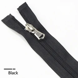 Adjustable Nylon Open - End Zipper for Apparel and Crafts - 13 Colors (Black)
