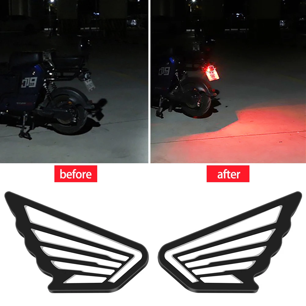Futuristic LED Motorcycle Headlight and Decorative Rear Lamp Set