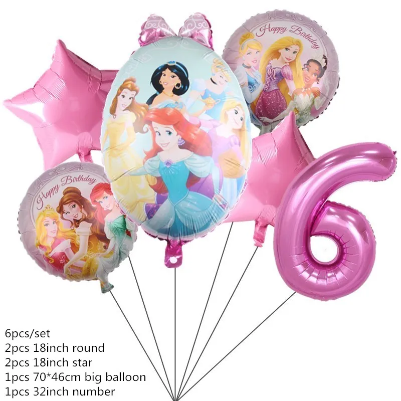 12pcs Disney Six Princess Theme Candy Bag Box Cupcake Boxes Kids Birthday Party Decor Print Princess Ariel Gift Box Supplies