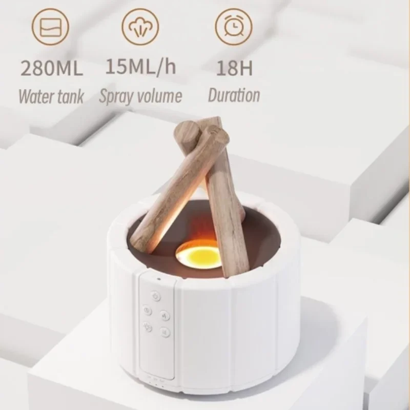 Cute 2024 2024 For Aromatherapy Essential Oil Diffuser Remote Control USB Ultrasonic Air Humidifier with Flame Lamp   Diffusor 4