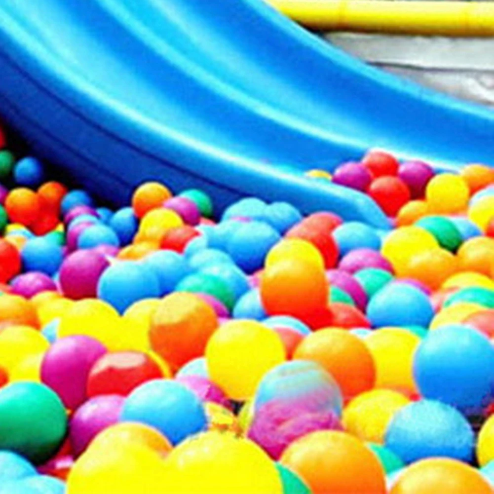 50Pcs Eco-Friendly Colorful Ball Pit Soft Plastic Ocean Balls Water Pool Ocean Wave Ball Outdoor Toys For Children Kids Baby