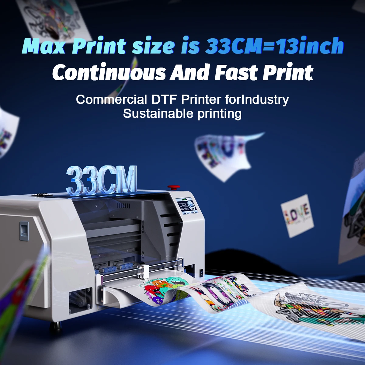 OYfame 33CM DTF Printer A3 For Epson XP600 Directly To Film a3 tshirt printing machine textil a3 Impresora Dtf A3 DTF machine