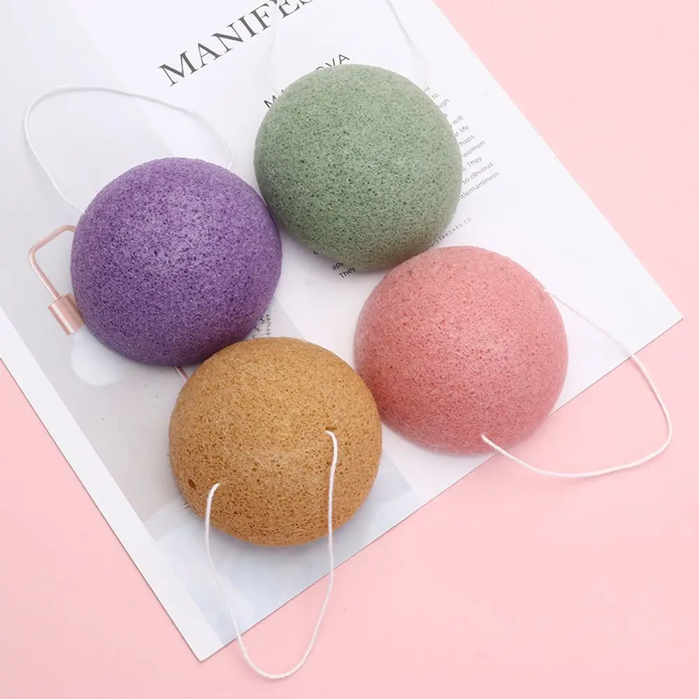 Fiber Facial Cleansing Exfoliator Sponge - Gentle Face Wash Puff