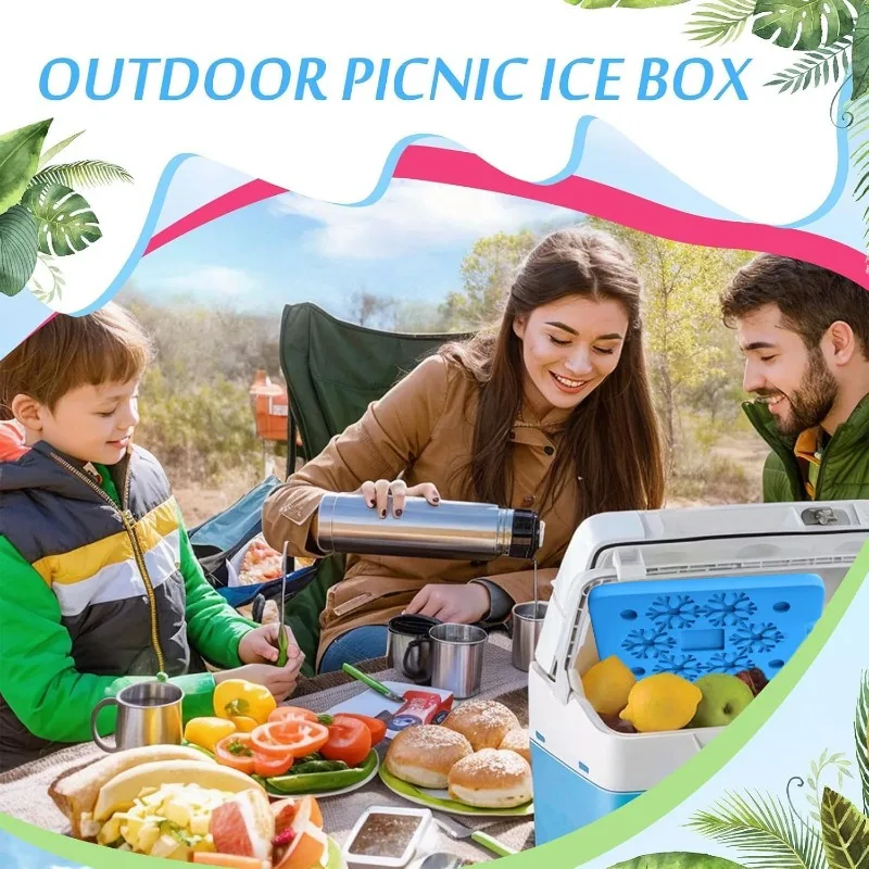 6PCS/SET Ice Pack Reusable Freezer Cooler Ice Blocks Fun and Colorful Cooler Bag Leakproof Wine Home Party Bar Picnic Use