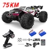 1:16 75KM/H or 50KM/H 4WD RC Car with LED Remote Control Cars High Speed Drift Monster Truck for Kids Vs Wltoys 144001 Toys 1