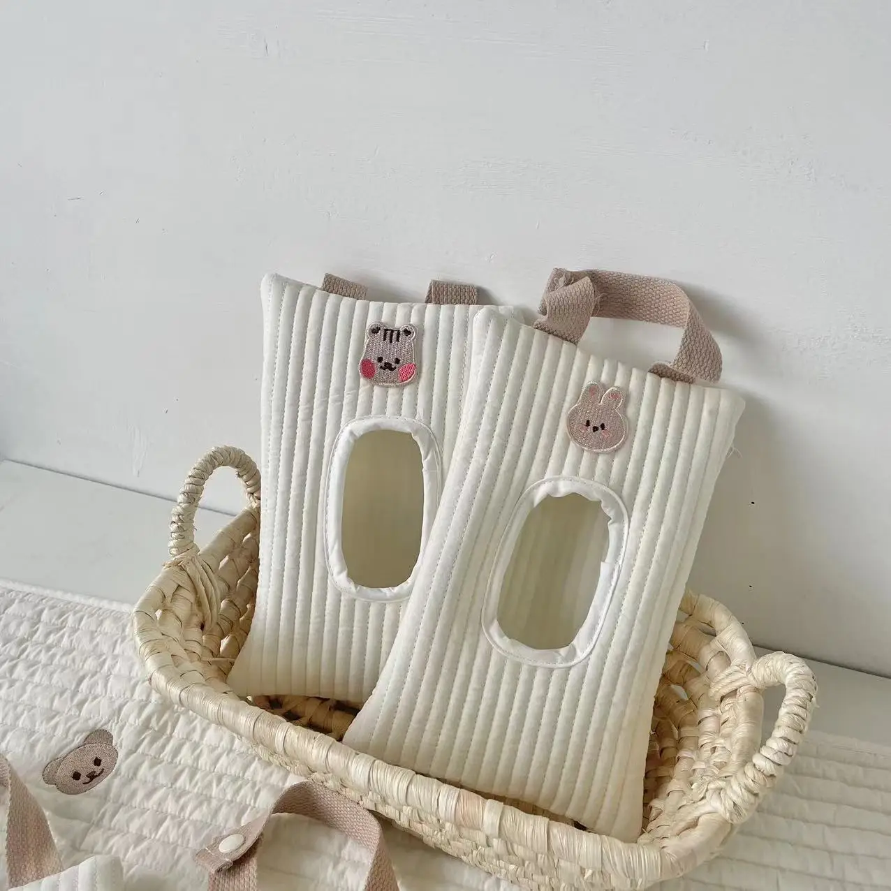 Baby Stroller Accessories Wet Wipes Case Tissue Box Travel Car Portable Storage Bag Towel Cover Newborn Hanging Bag for Cart New 5
