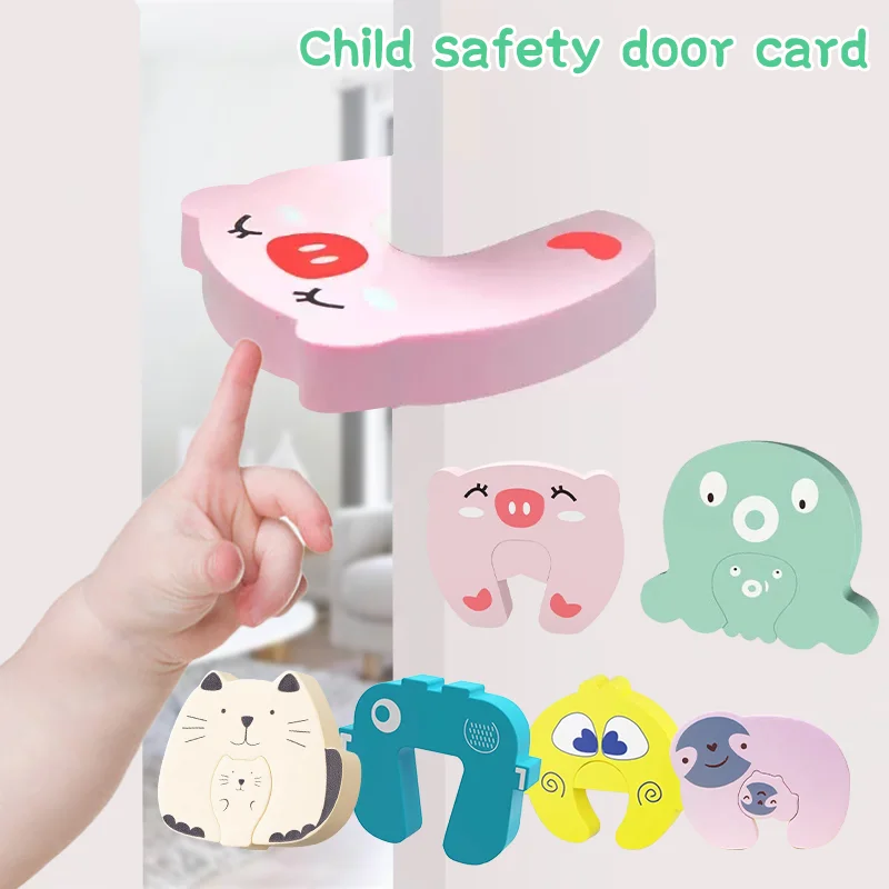 

3pcs Anti Pinch Hand Baby Child Door Stoppers Security Door Card Safety Of Protective Door Child Lock Finger Protector Baby Safe
