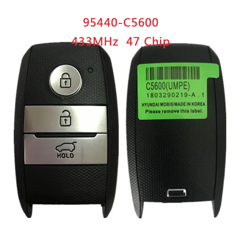 

TXK051079 оригинальный 95440-C5600 для KIA Sorento Smart Remote Автомобильный ключ 3 кнопки 433 МГц 47 чип