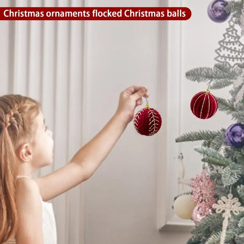 thumbnail image 1 of Bolas para árbol de Navidad Colgante navideño con purpurina Adorno para árbol de Navidad Decoración para el hogar Decoraciones navideñas Bolas para árbol de Navidad, 1 of 5