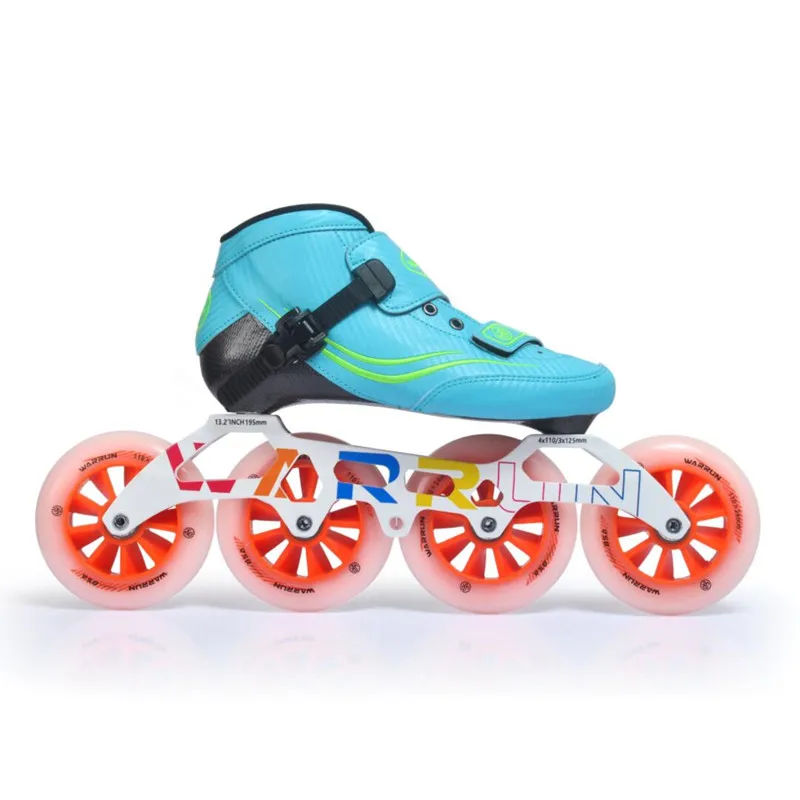 4X90mm Children Kids inline speed skates patines sneaker 3 4 wheels boy girl outdoor sports carbon fiber roller skating shoes kids roller shoes