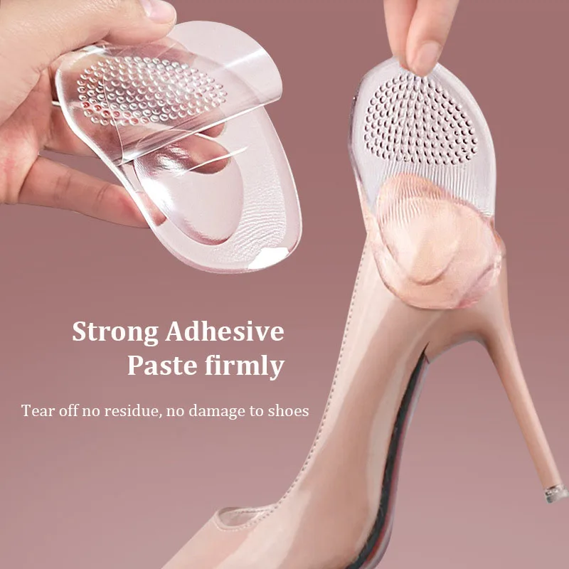 Shoe insoles Forefoot Pads Orthopedic Insoles Women Soft Silicone Gel Cushion Relieve Foot Pain Metatarsal Support Insert Pad