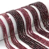 Natural Pyrope Garnet Faceted Round / Cube Beads 2mm,3mm,4mmfor Jewelry Making Bracelet Necklace Beads DIY Accessories Wholesale 4