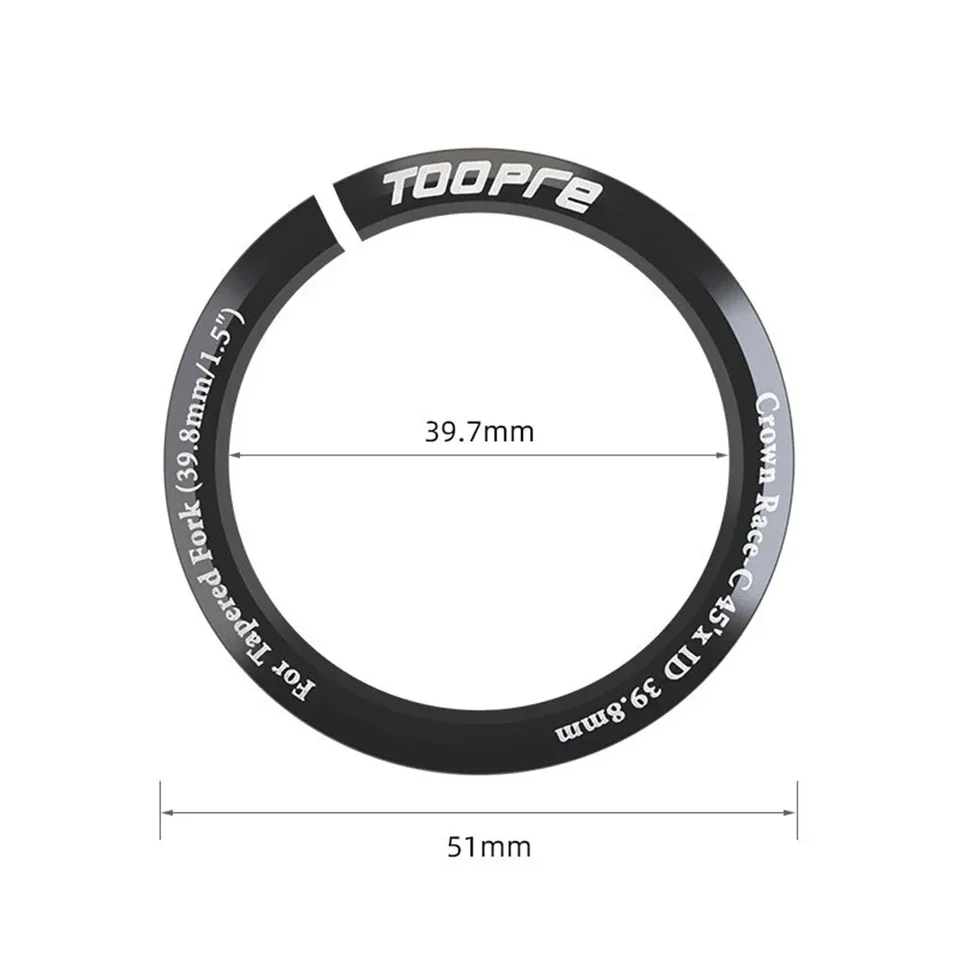 Adattatore Forcella Bicicletta Per Sterzo Conico - Compatibile Con 52mm, 55mm, 56mm