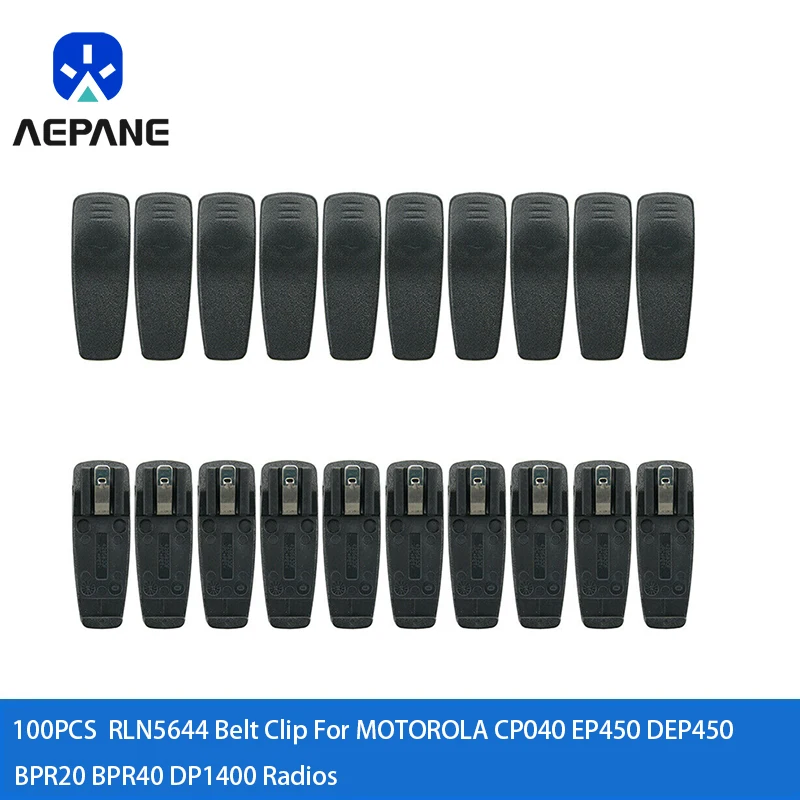 100X Rln5644 Clip Da Cintura Per Radio Motorola Cp040 Ep450 Dep450 Bpr20 Bpr40 Dp1400