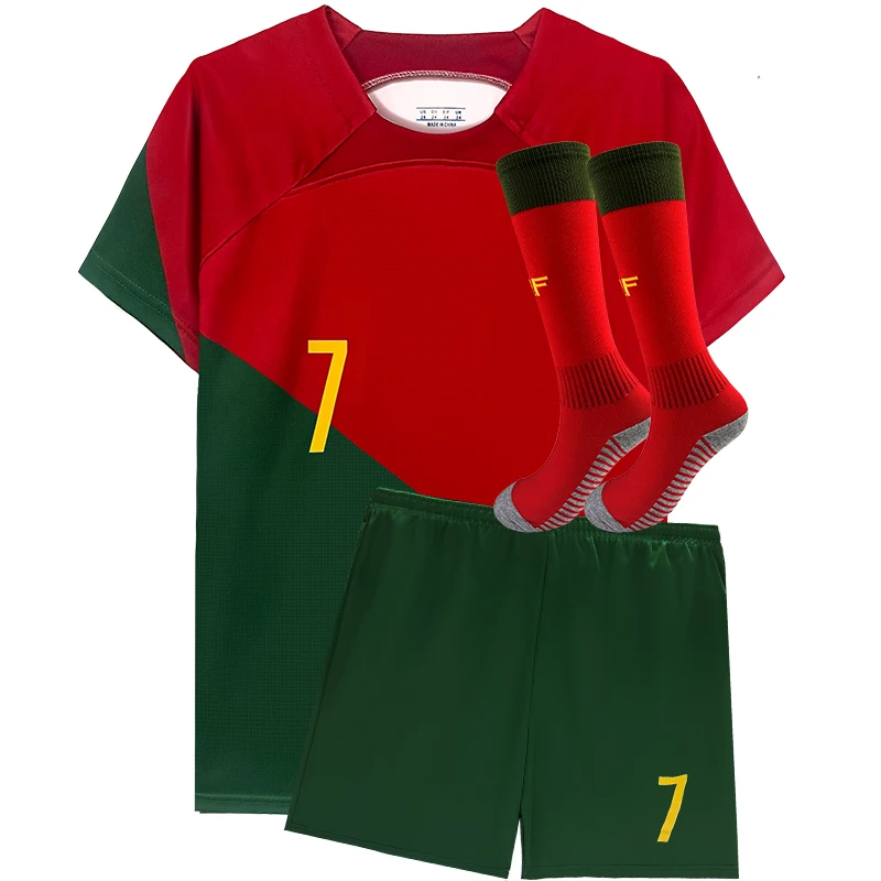 Boys' Soccer Jerseys Kids #5 Football for Boys Girls Youth Soccer Shirts and Shorts Kit Set for 4-13 Years kids clothing set kids sports suit children sports suit girls clothing set boys clothing set