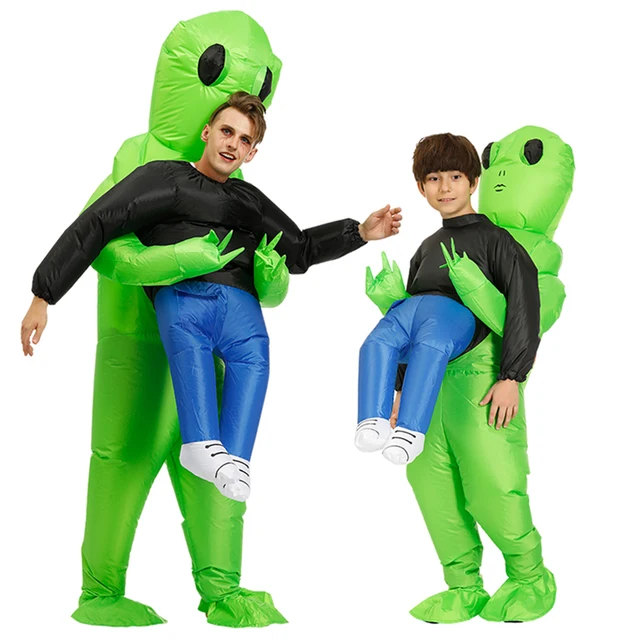 Adult Kids Alien Inflatable Costume Funny Suit Anime Fancy Dress Purim Halloween Party Cosplay Costume For Man Woman 2