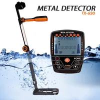 TX630 TX640 Foldable Metal Detector Gold Mine Treasure Hunting Detector Pinpoint Target ID Cursor LCD Display 2