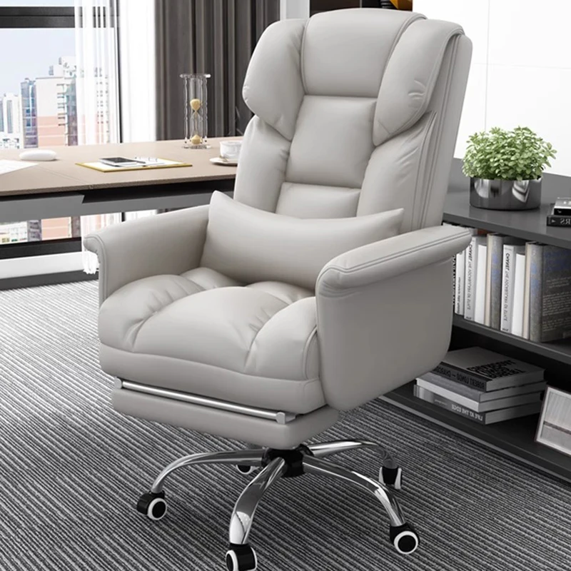 

Modern Ergonomic Office Chair Leather Portable Relaxing Dresser Office Chair Reading Vanity Sillas De Oficina Library Furniture