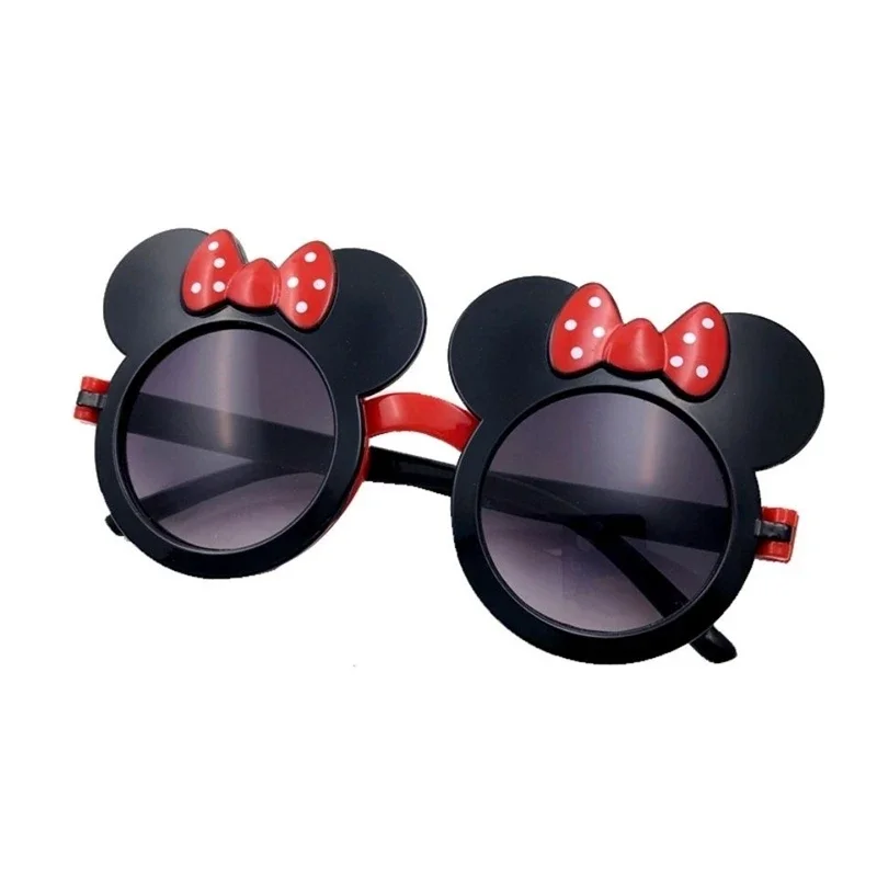 Cartoon Mickey-Mouse Children Sunglasses Cute Flip-up Sunglasses Girl Cute Bow Glasses Patry Toys Creative Eyewears Shades