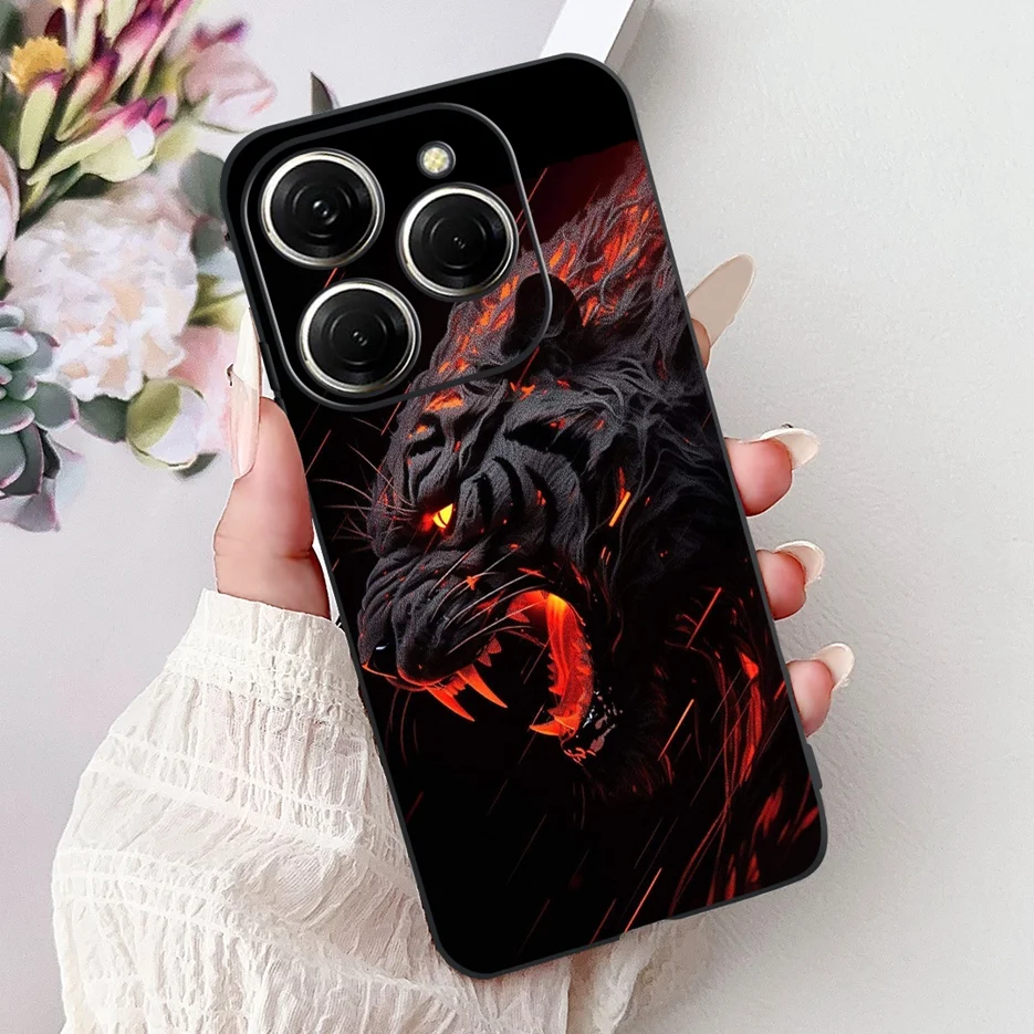 Stylish Painted Soft TPU Phone Case - For Tecno Spark 20 Series