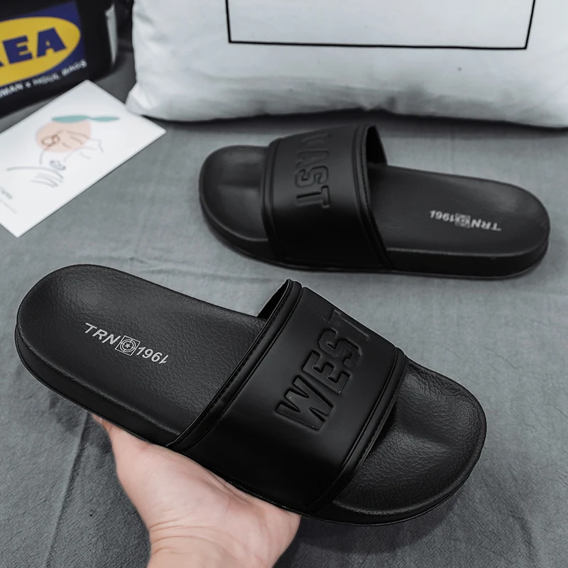 Men's Slippers New Anti slip Net Red Beach Slippers Men's Anti slip Home Indoor Shower Cool Fashion Outwear