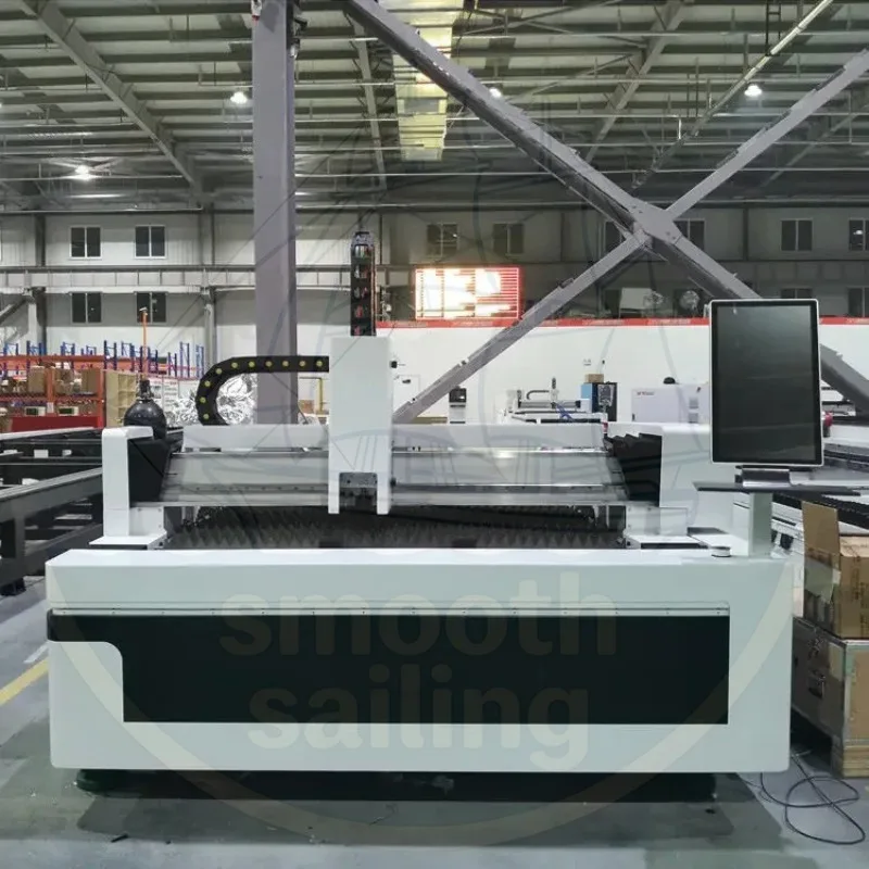 산업용 금속 절단 파이버 레이저 기계, 1000W 1500W 2KW 3KW 옵션 절단 장비
